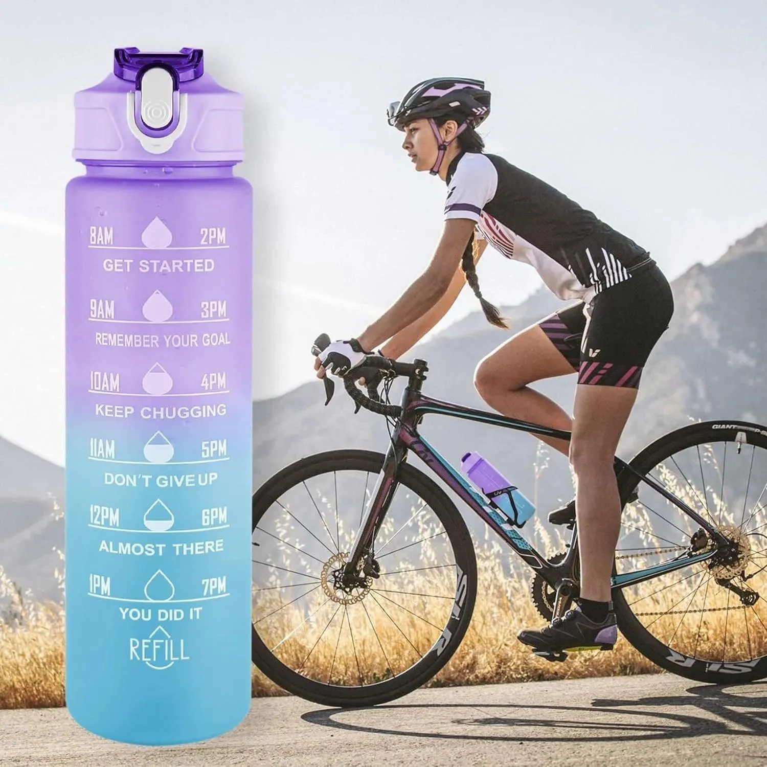 3-Piece Motivational Water Bottle Set