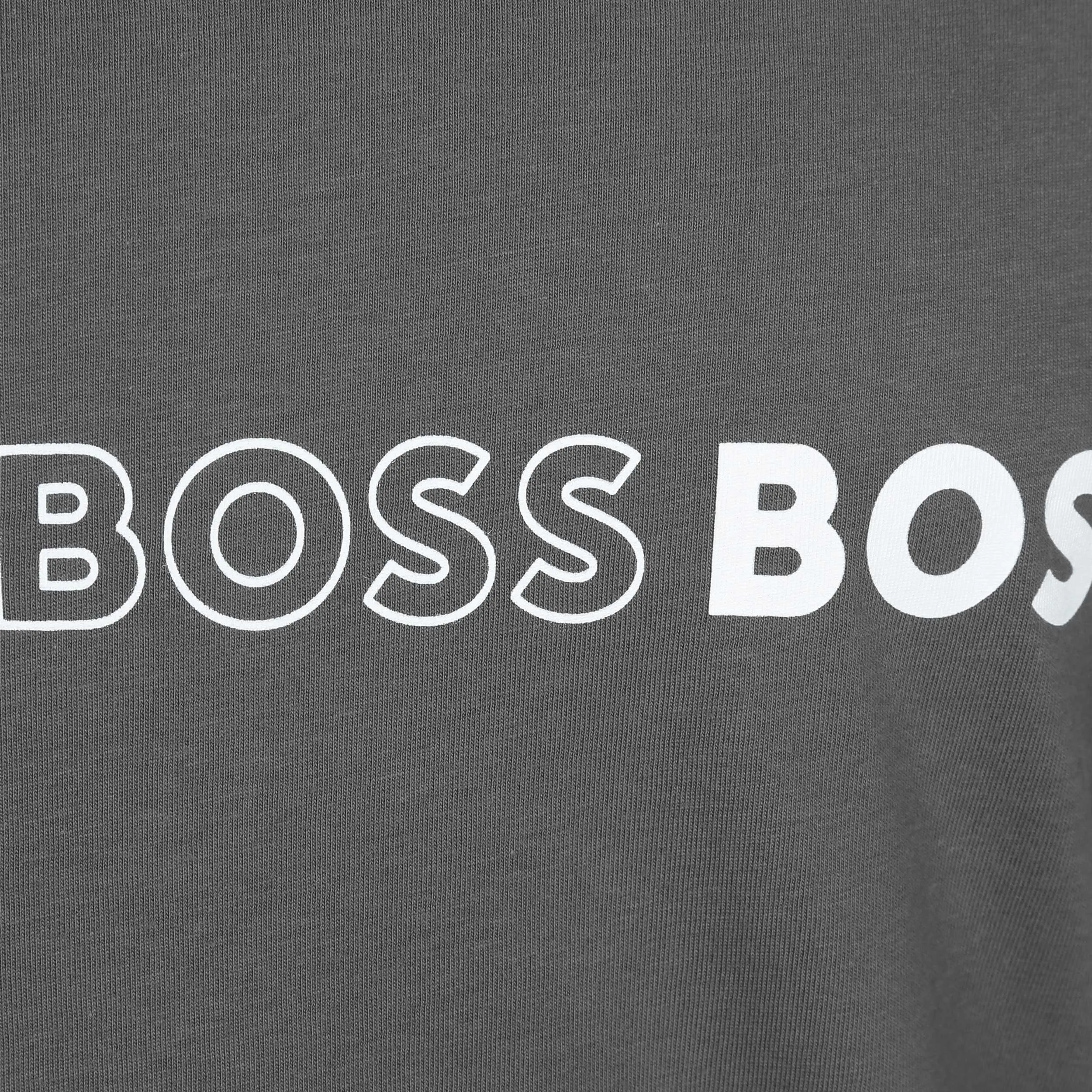 BOSS RN Slim Fit T-Shirt in Dark Grey