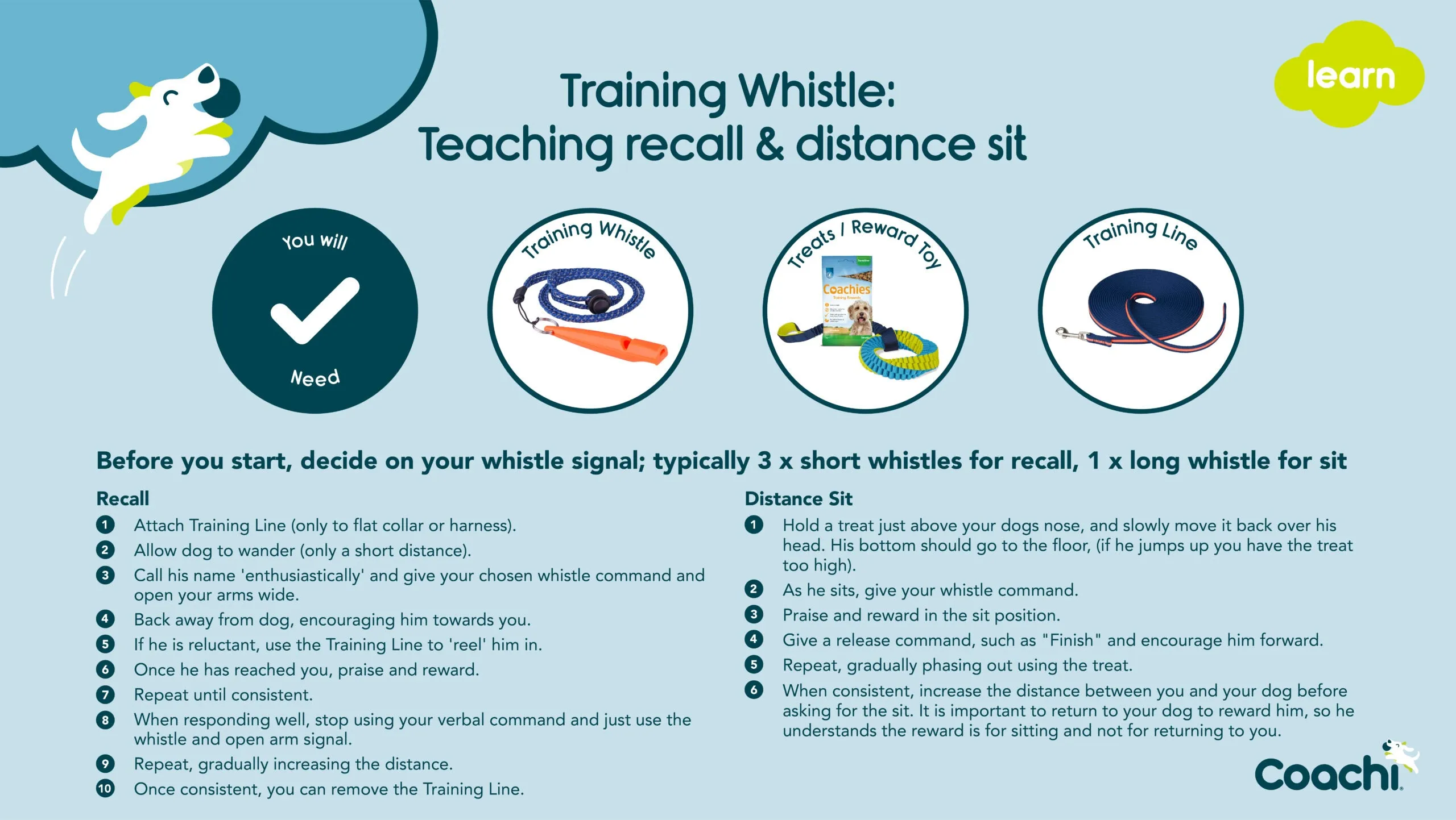 Coachi Training Whistle 2 Colours