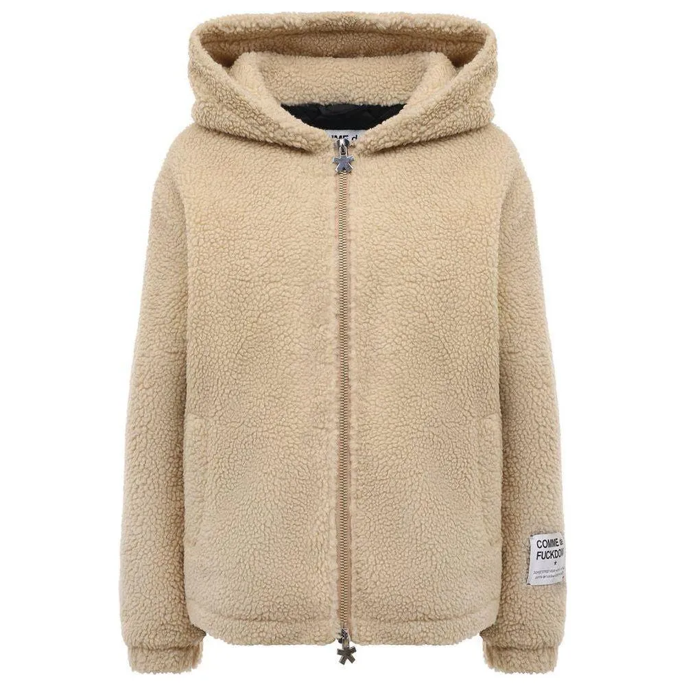 Comme Des Fuckdown Beige Polyester Jackets & Coat