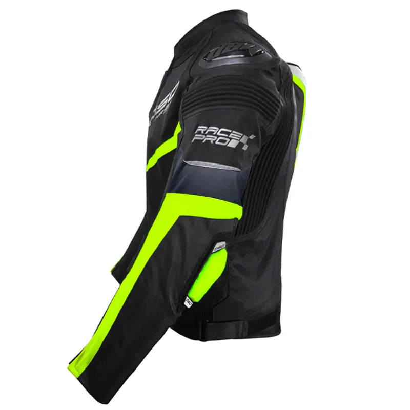 DSG Race Pro V2 Riding Jacket Black Yellow Fluo