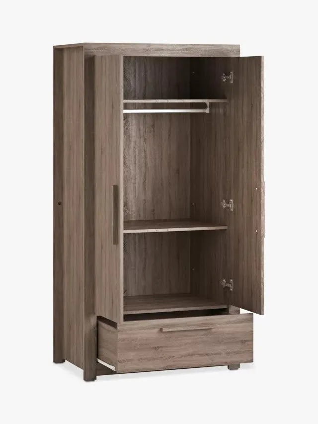 Ellesmere 2-door Wardrobe Truffle Oak Box 1 of 4