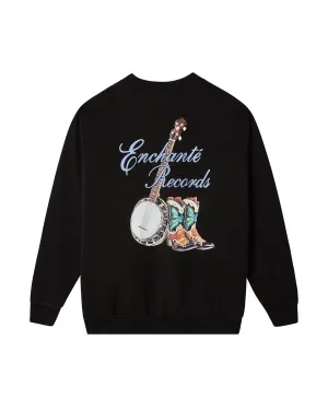 Enchante Records Crewneck | Black