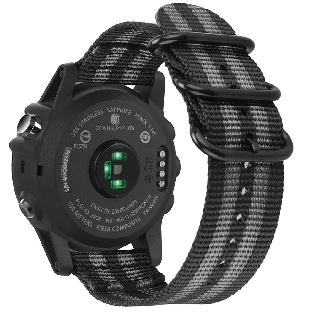 Garmin Fenix 7X/6X/5X Plus Soft Nylon Band| Fintie