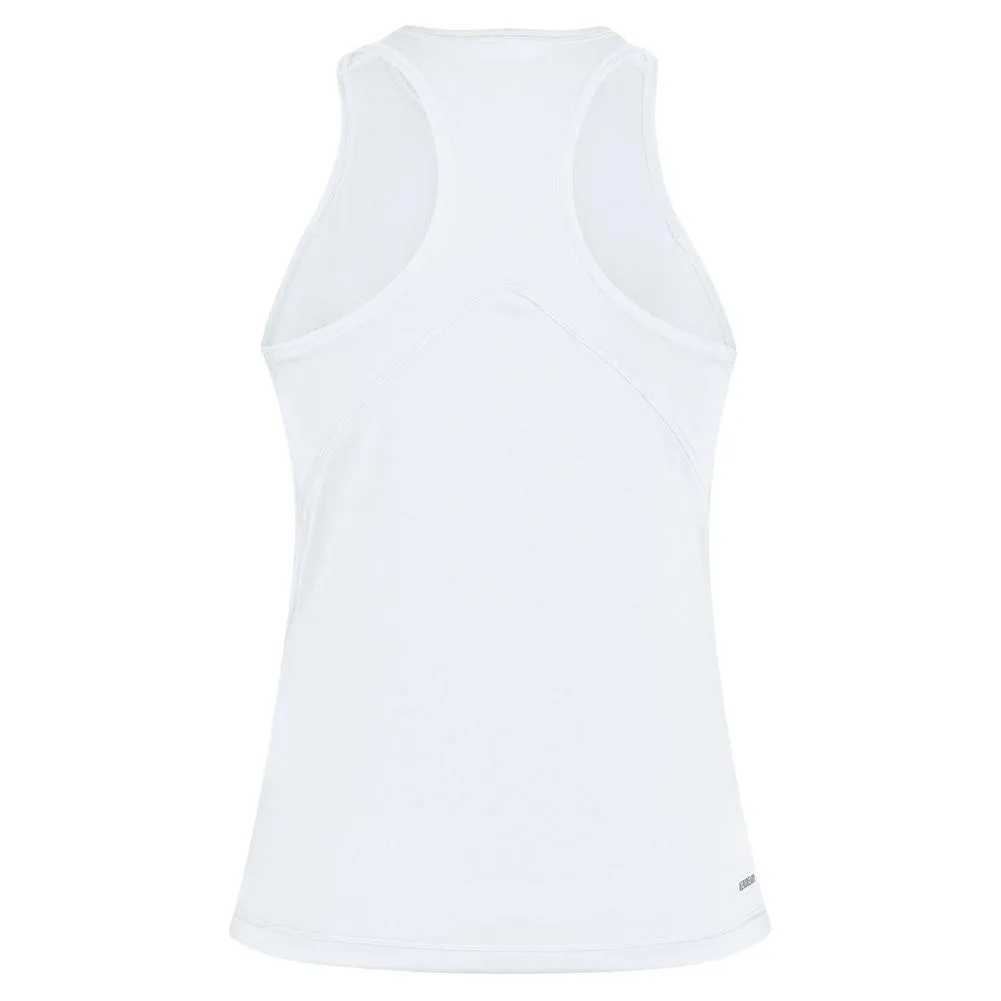 Girls Club Tennis Tank White