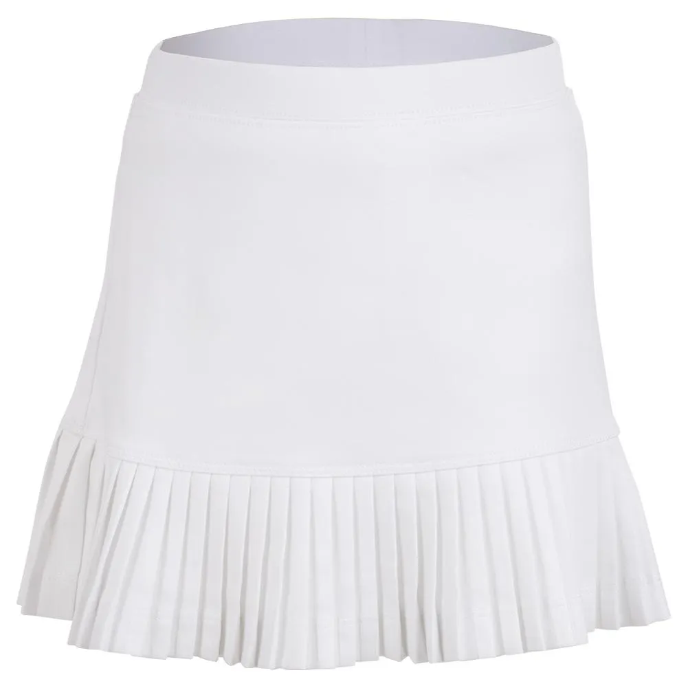 Girls' Mini Pleat Tennis Skort White