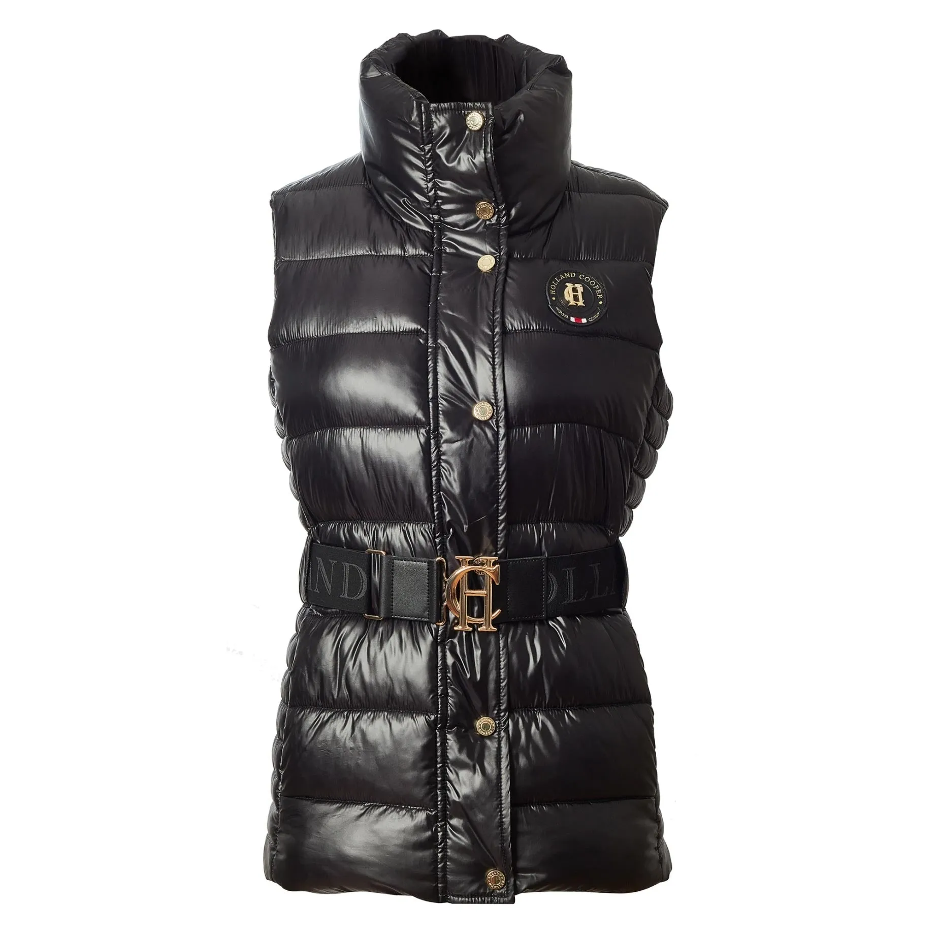 Holland Cooper Valais Quilted Ladies Gilet in Black