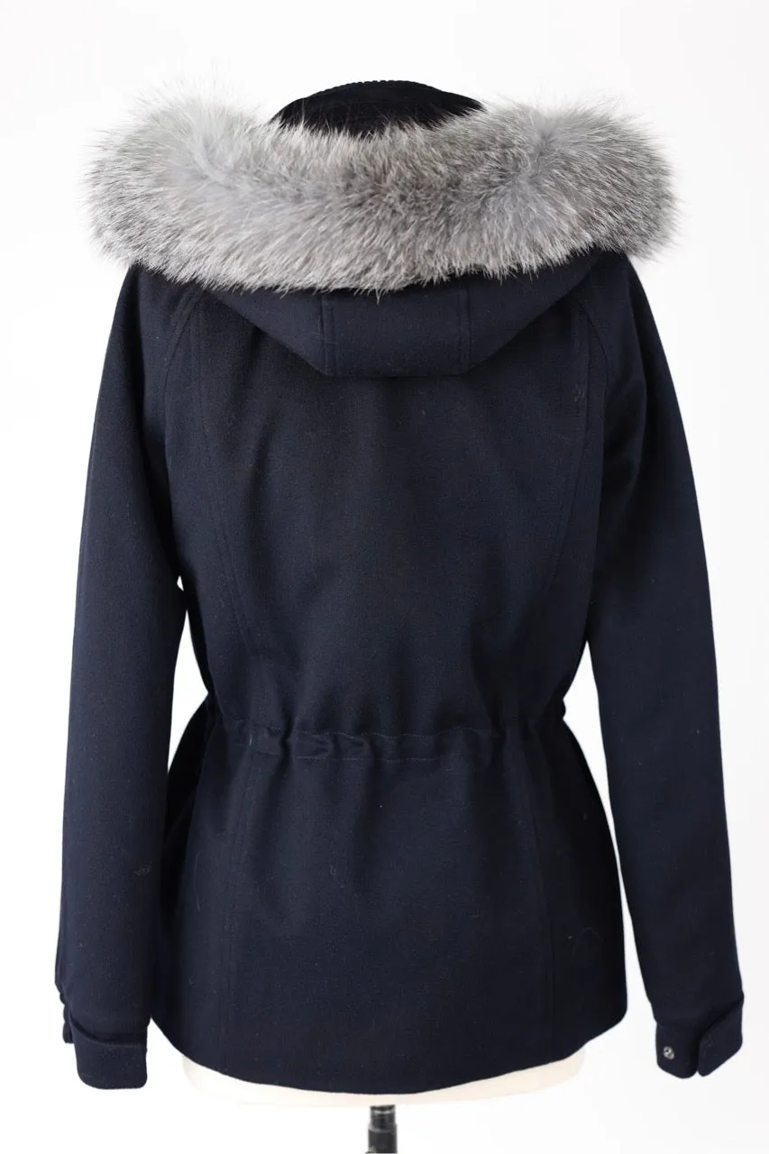 Icery Cashmere Parka w/Fur Hood