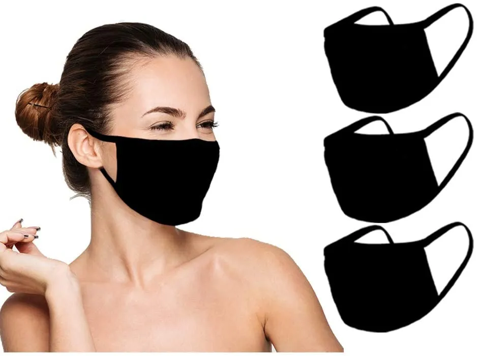 (IN STOCK) Washable Reusable Anti Dust Cloth Face Mask 5 Pack With Filters (30PCS)