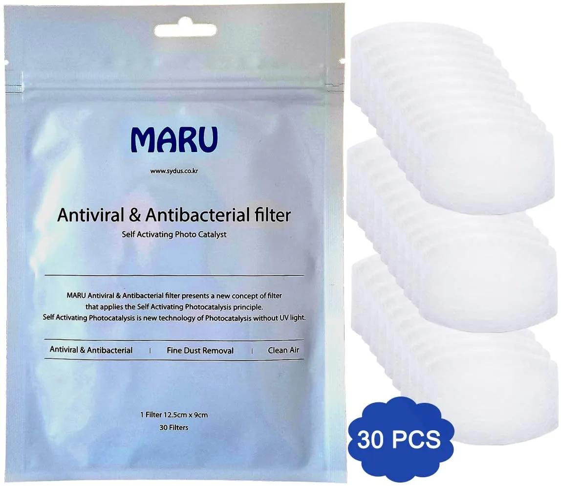 (IN STOCK) Washable Reusable Anti Dust Cloth Face Mask 5 Pack With Filters (30PCS)