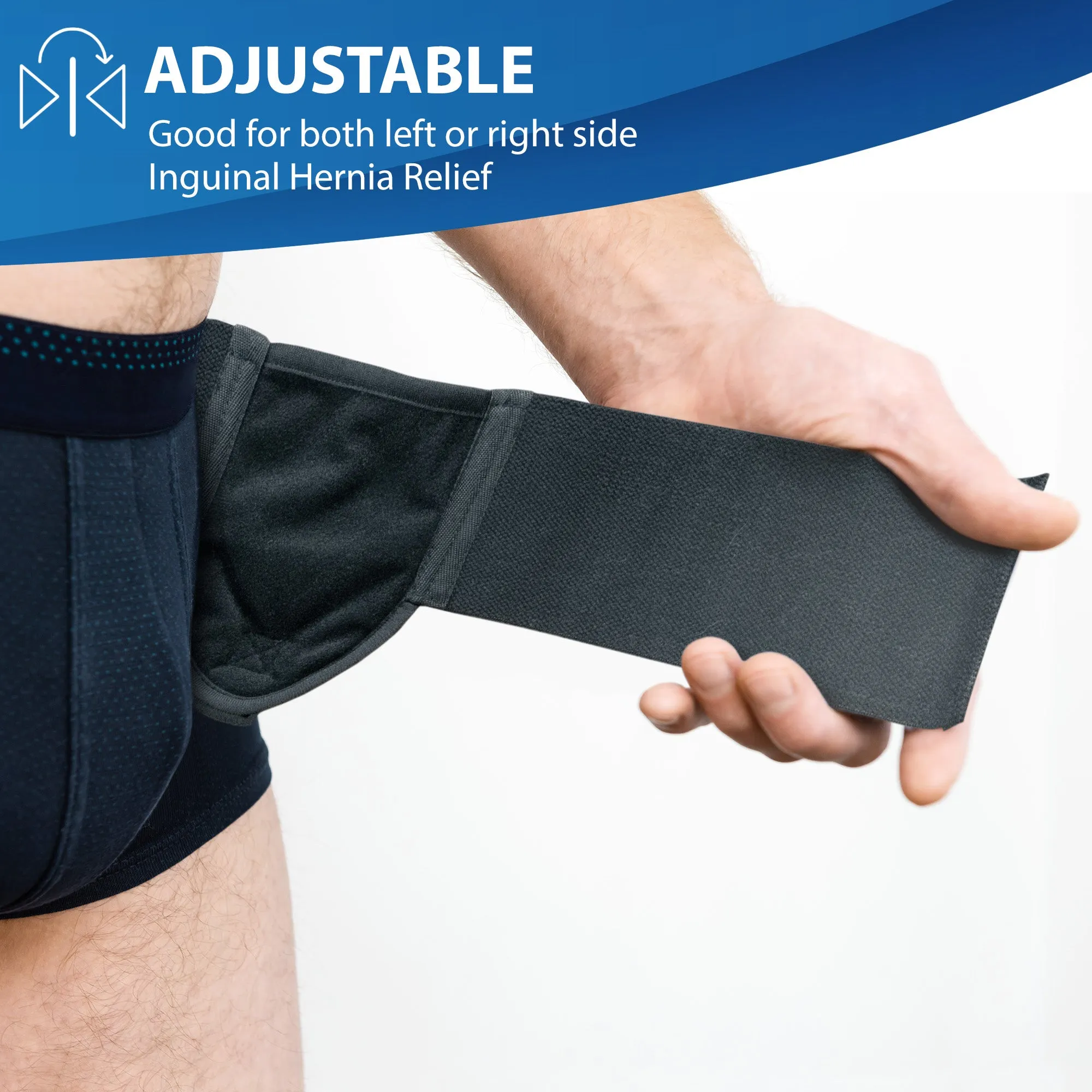 Inguinal Groin Hernia Belt for Men and Women - Left or Right Side