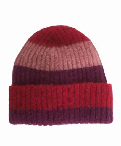 Kid's Possum Merino Stripe Rib Beanie