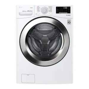 LG - 4.5 Cu. Ft. 12 Cycle Front Loading Smart Wi-Fi Washer with 6Motion Technology - White