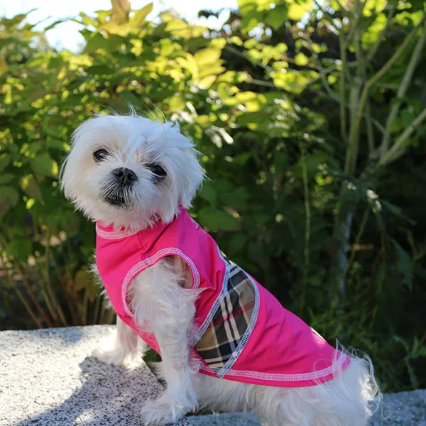 Limited Edition Calming Sleeveless Cooling Sun Tee UPF 50  Fuchsia