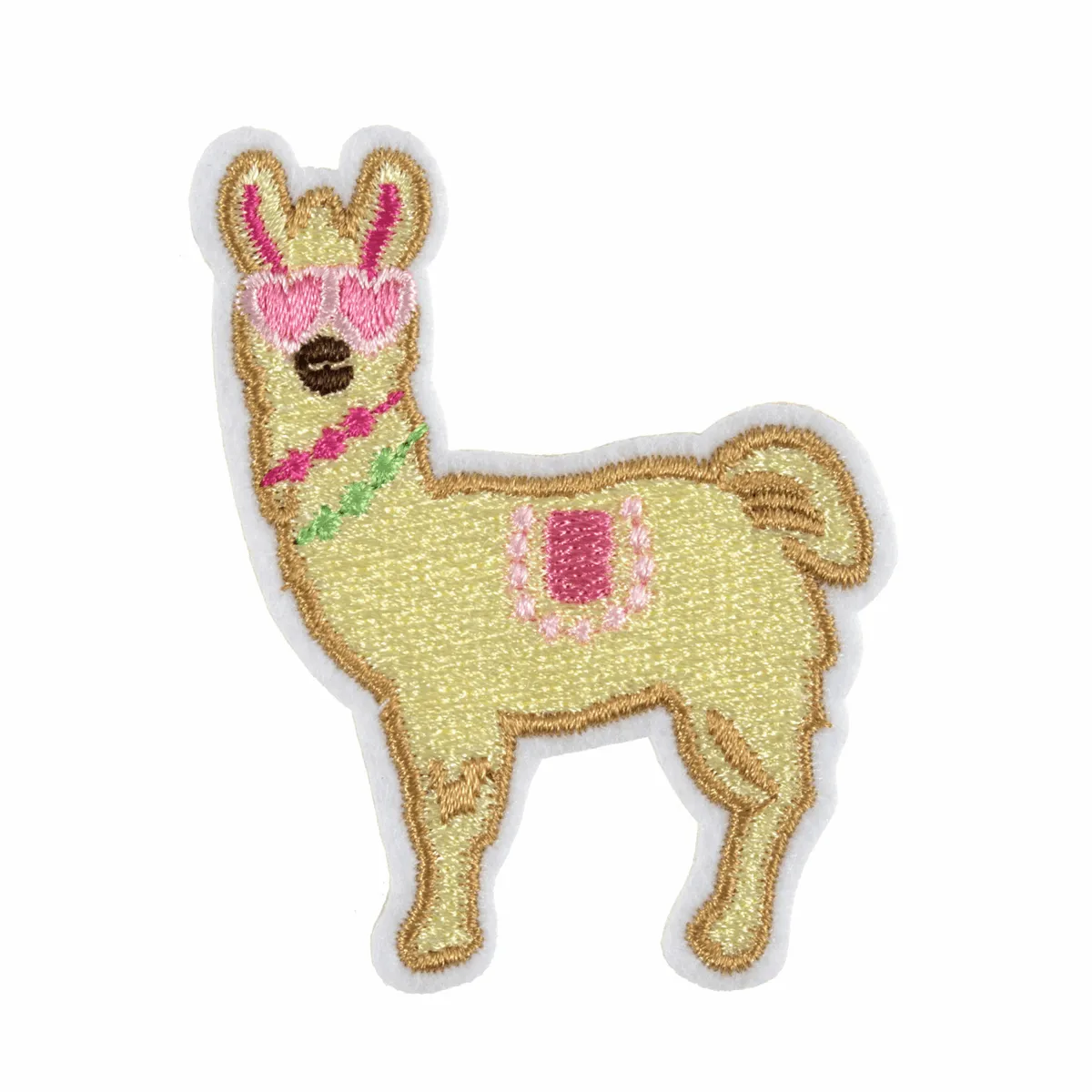 Llama In Love - Iron -On & Sew-On Patch