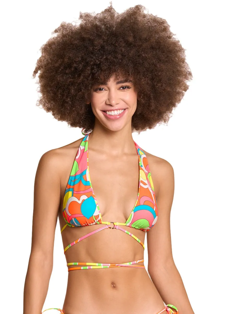 Maaji Magnetic Super 70S Sliding Halter Bikini Top