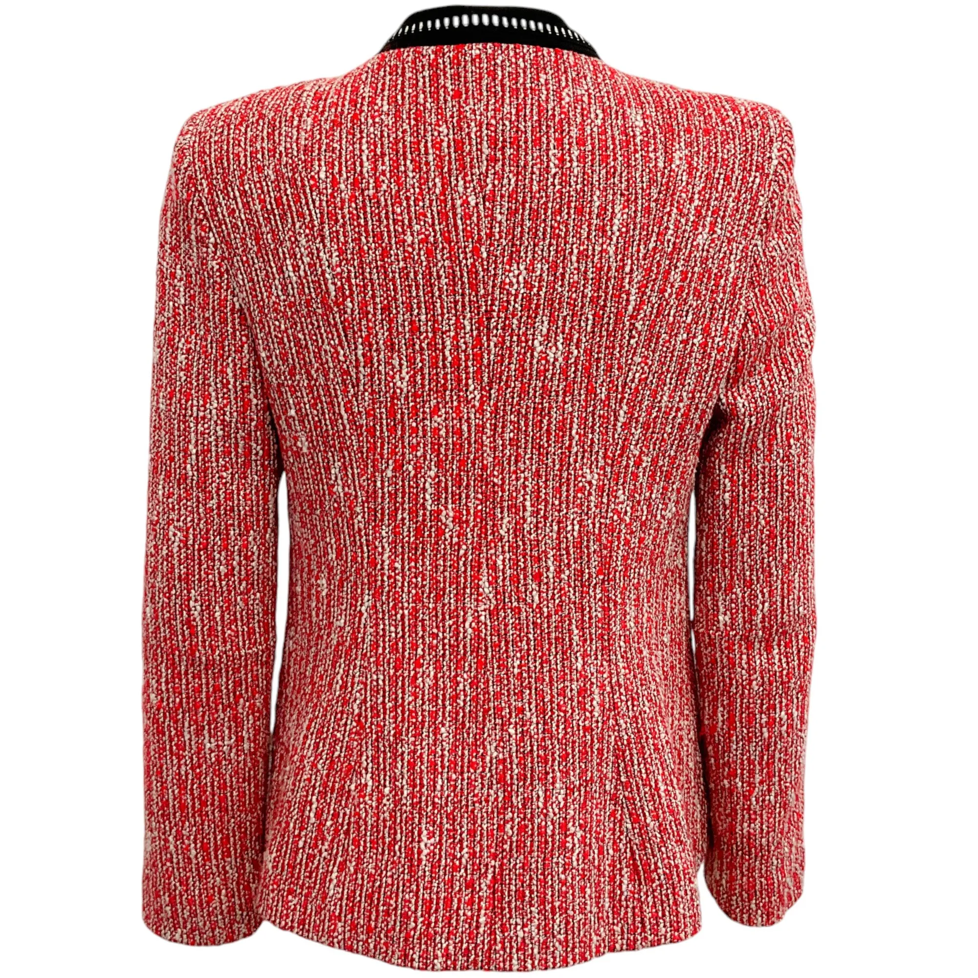 Maje Red / Black Tweed Jacket