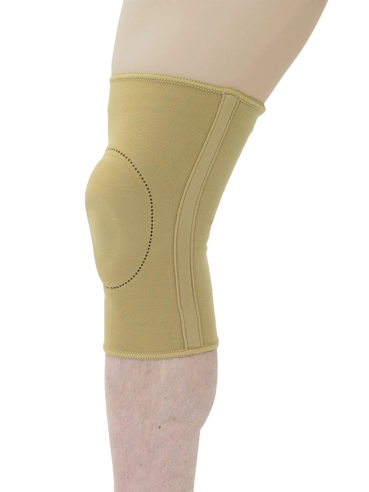 MAXAR Elastic Knee Brace with Donut-Shaped Silicone Ring and Metal Stays: EKN-401