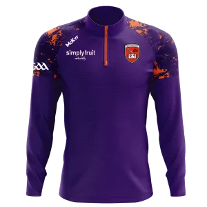 Mc Keever Armagh GAA Official Vital Lightweight 1/4 Zip Top - Womens - Purple/Orange