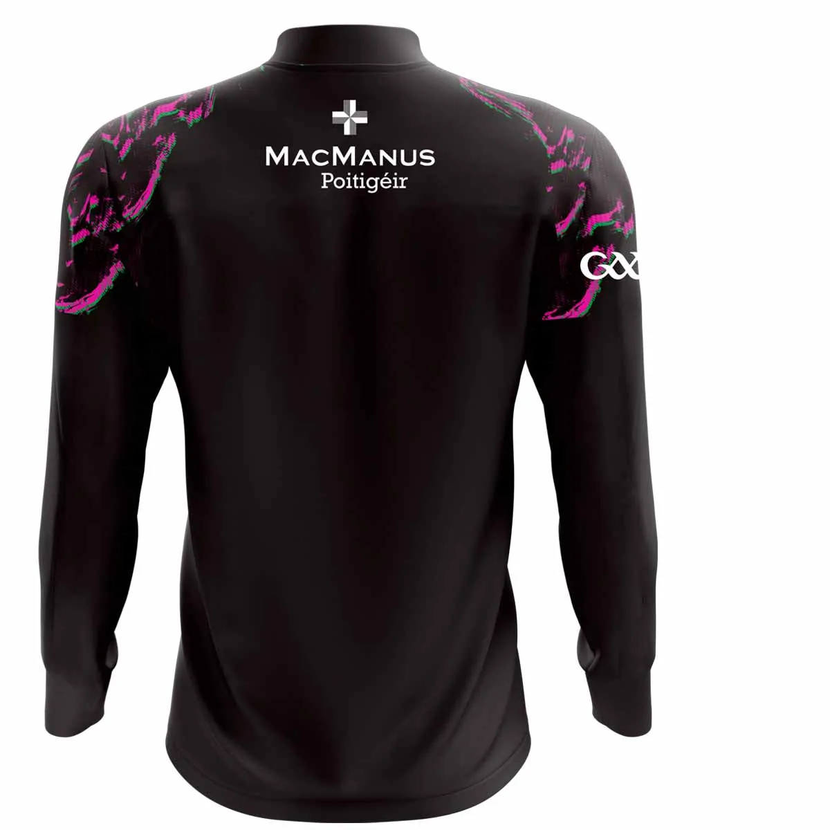 Mc Keever Leitrim GAA Official Vital Lightweight 1/4 Zip Top - Womens - Black/Pink