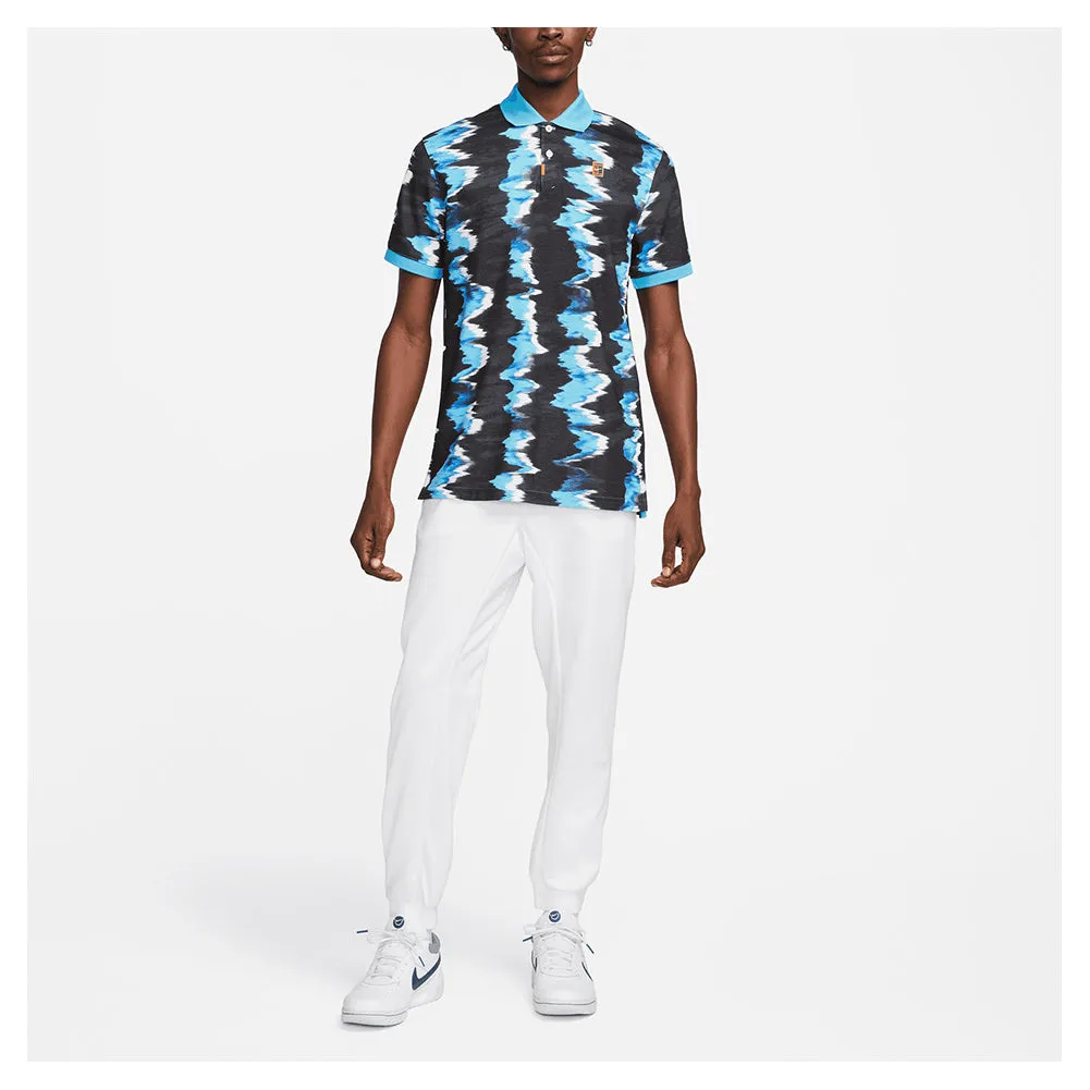 Men's Melbourne Court Printed Slim-Fit Tennis Polo