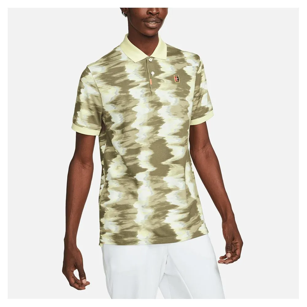 Men's Melbourne Court Printed Slim-Fit Tennis Polo