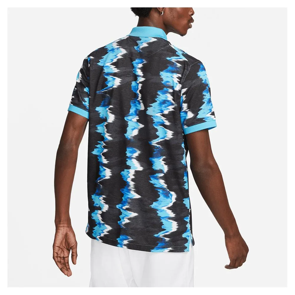 Men's Melbourne Court Printed Slim-Fit Tennis Polo