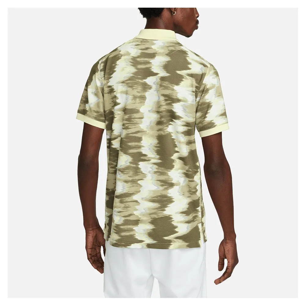 Men's Melbourne Court Printed Slim-Fit Tennis Polo