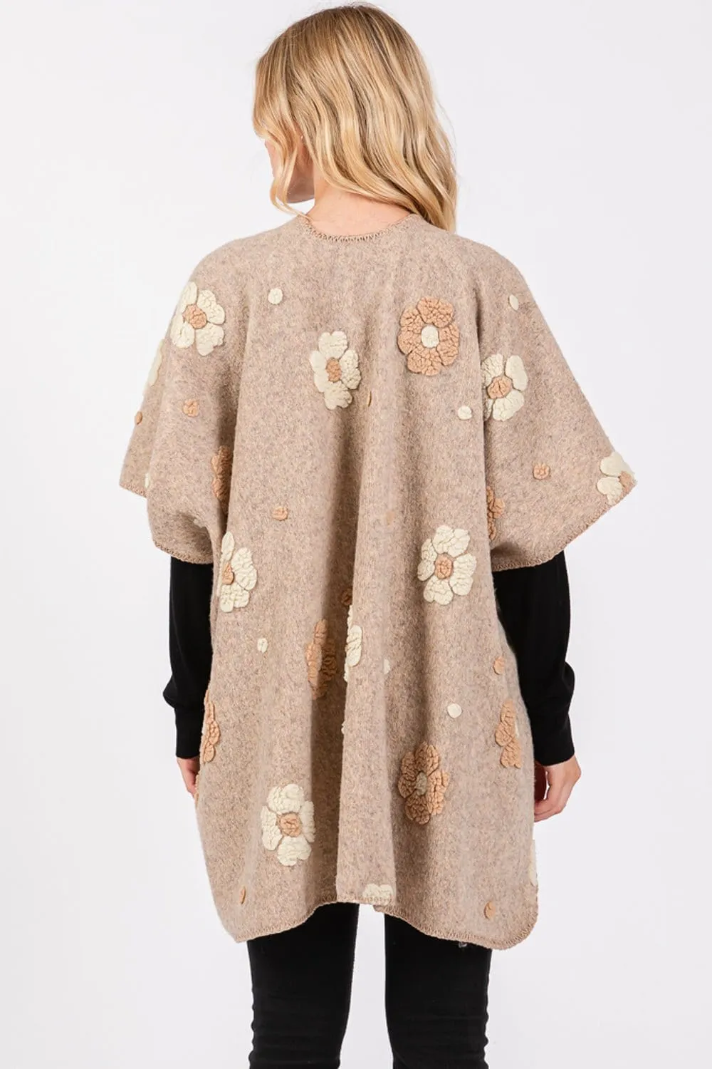 MS0399 Floral Fleece Kimono