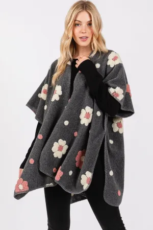 MS0399 Floral Fleece Kimono