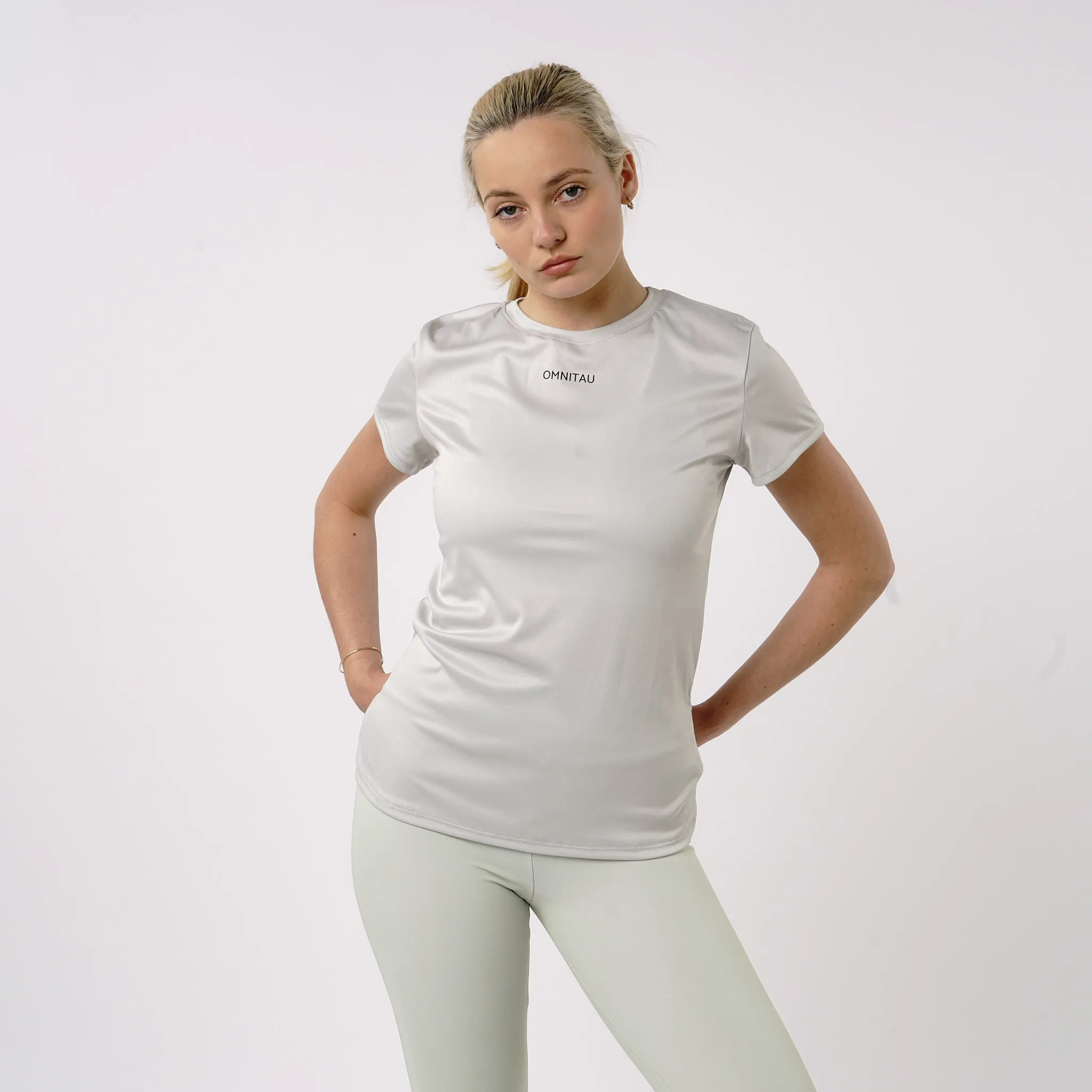 Omnitau Women's Inspire Performance Crew Neck Short Sleeve T-Shirt - Sage Green