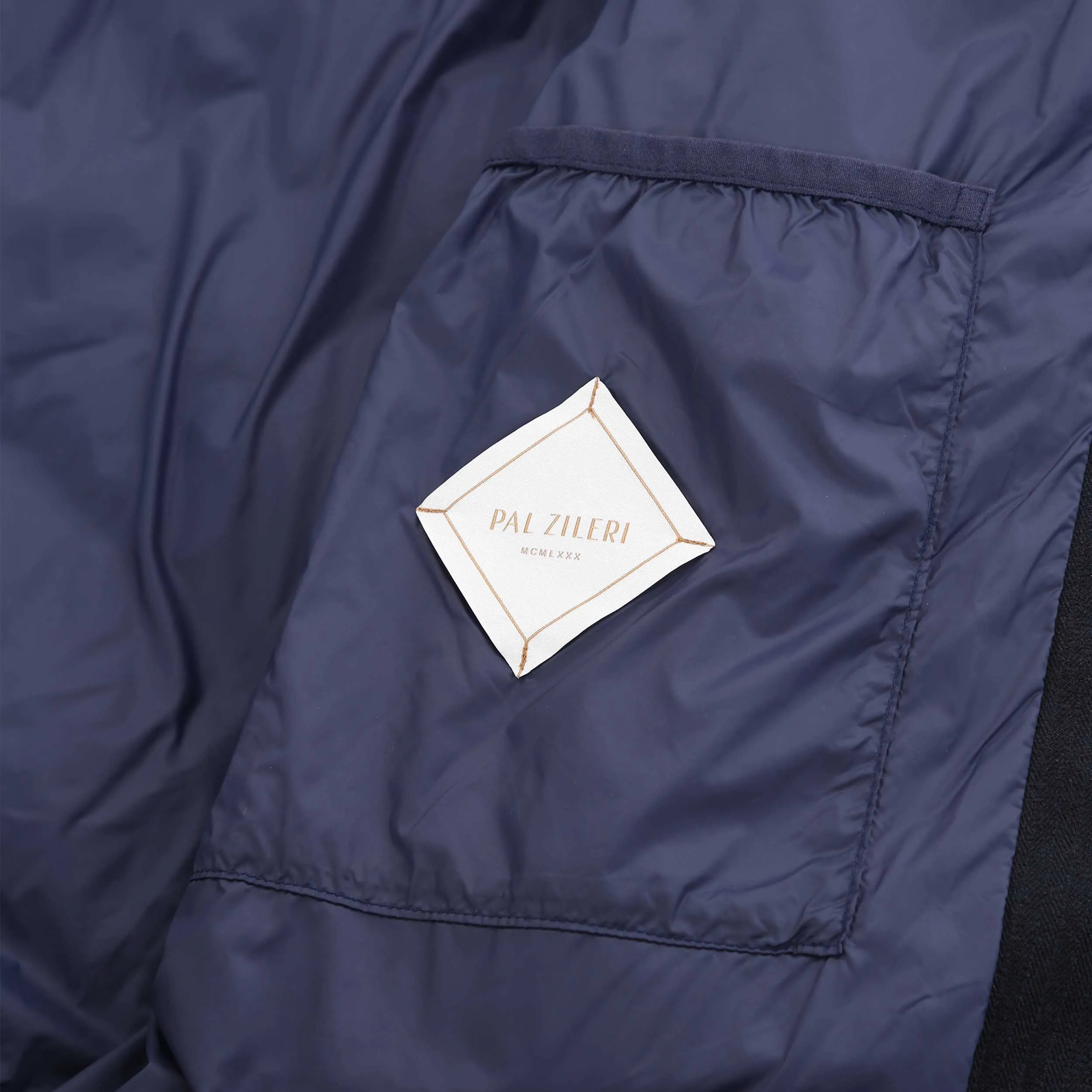 Pal Zileri 2 Panel Quilted Jacket in Navy