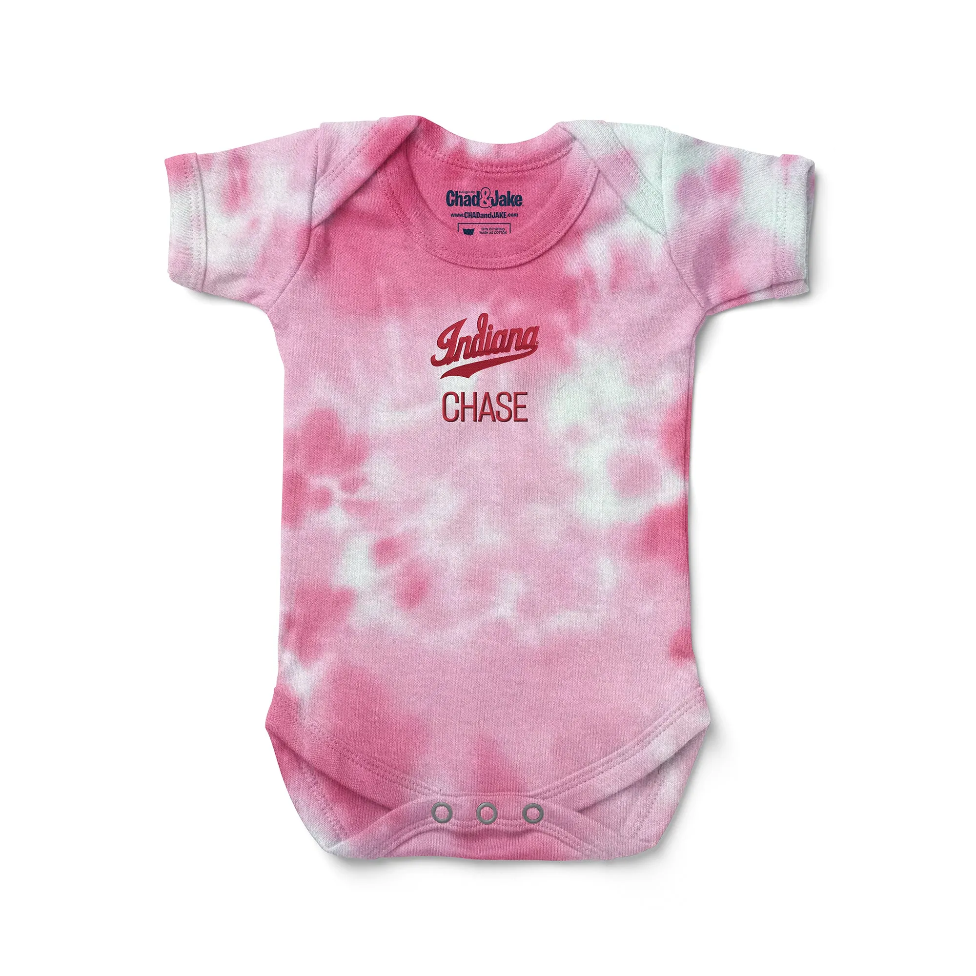 Personalized Indiana Hoosiers Script Indiana Tie Dye Bodysuit