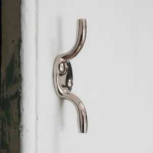 Polished Nickel Cleat Hook