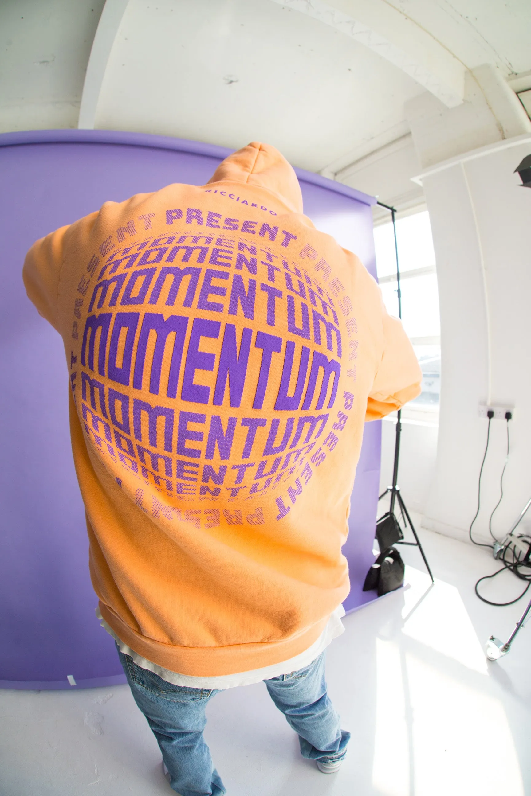 RIC3 Present Momentum Peach Hoodie