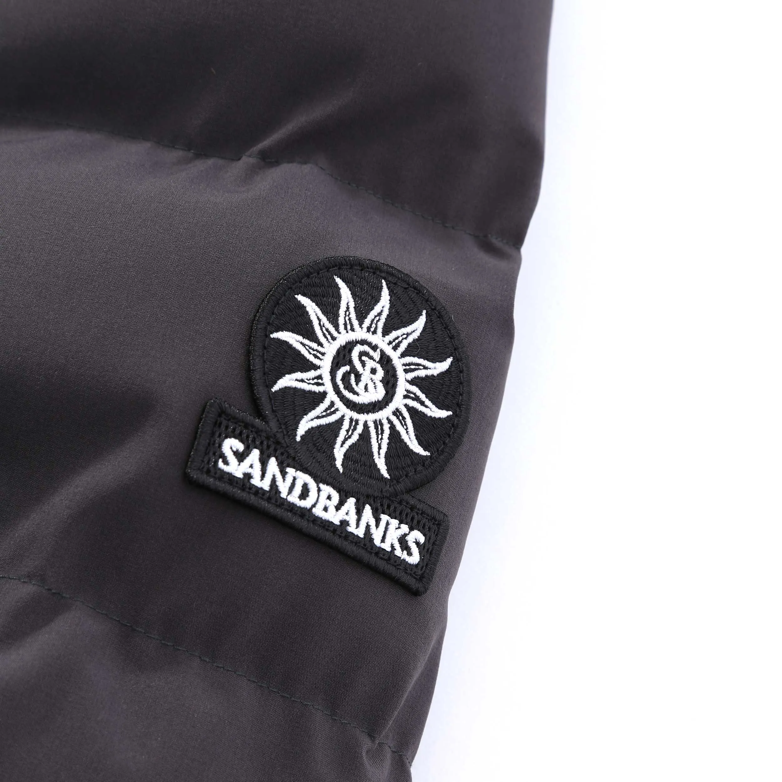 Sandbanks Banks Puffer Jacket in Charcoal