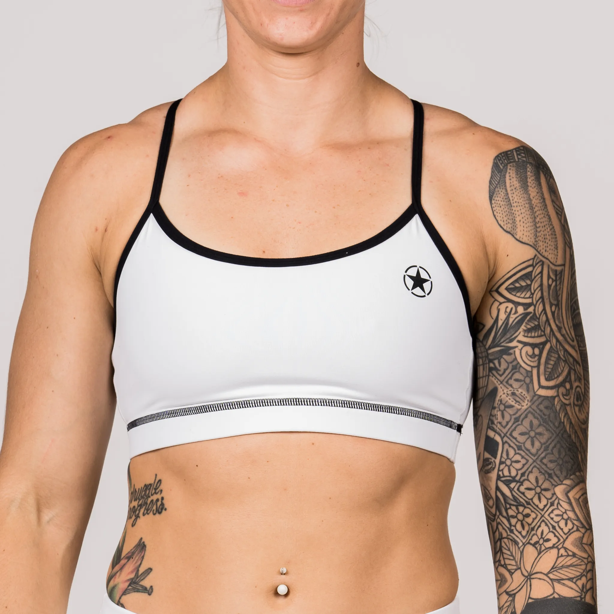 Sports Bra - Varsity - White