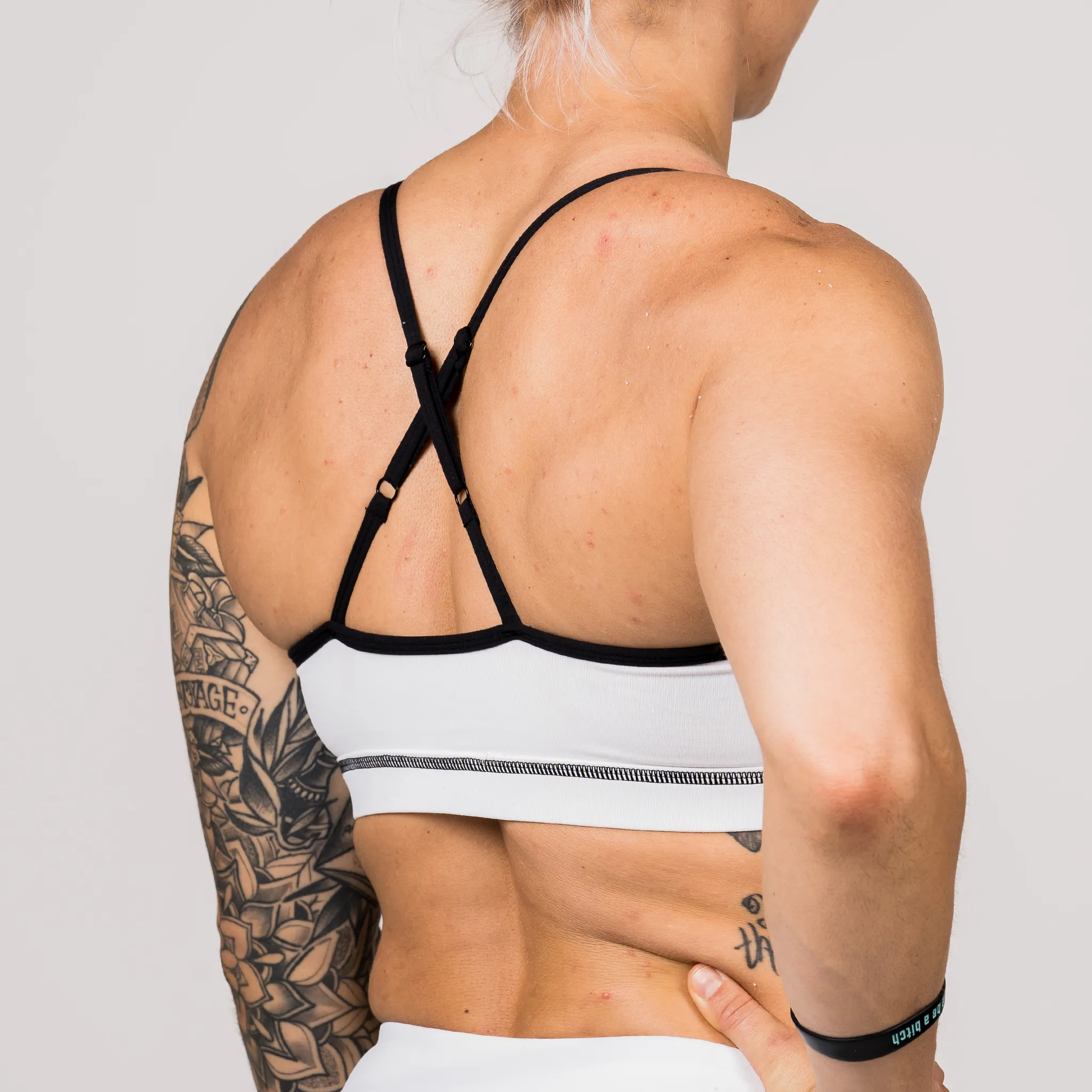 Sports Bra - Varsity - White