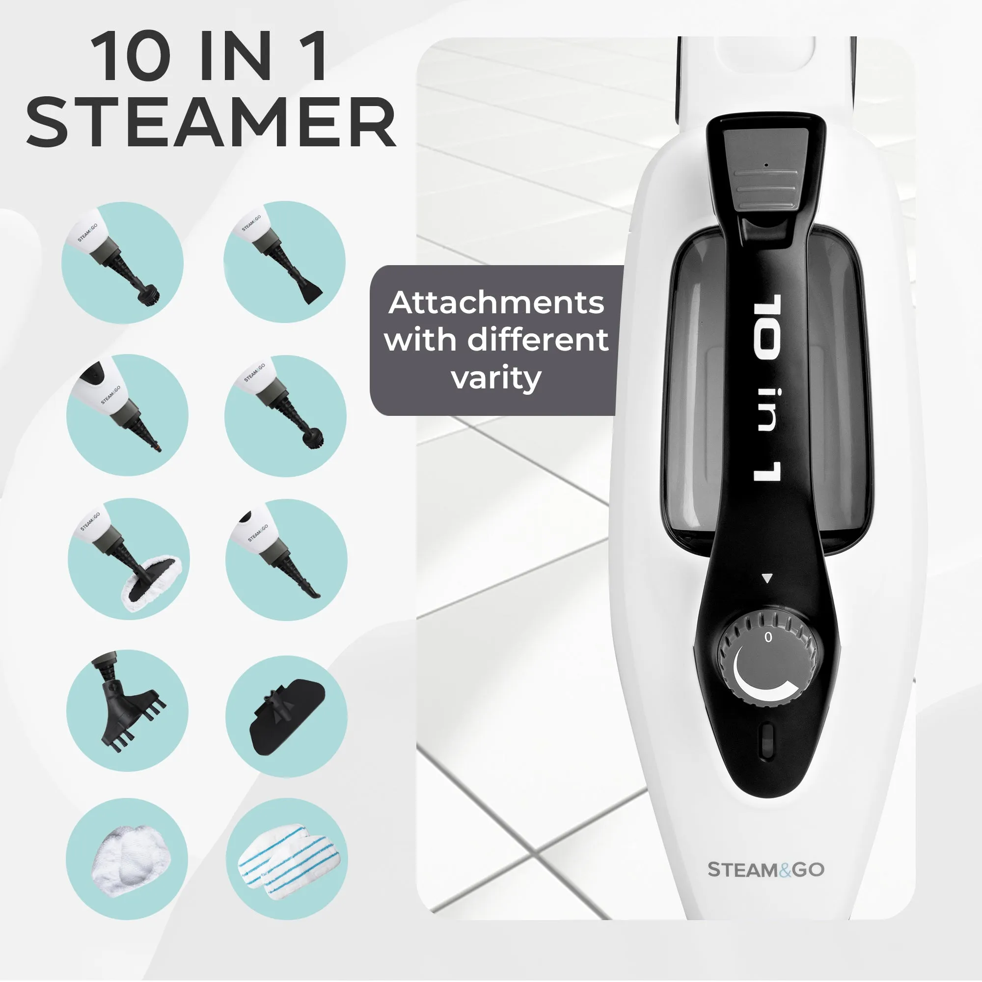 SUPRA PRO 10-IN-1 STEAM CLEANER