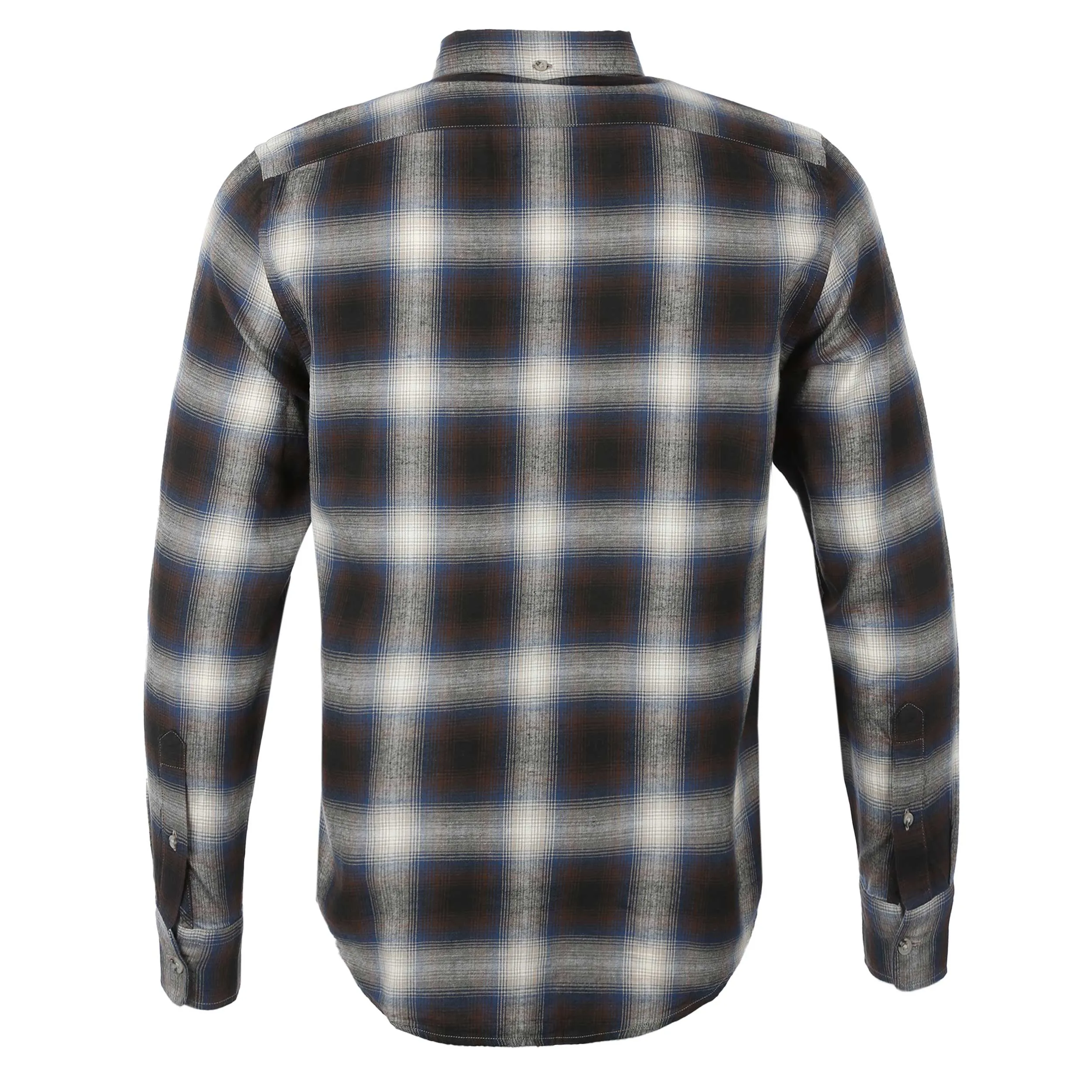 Woolrich Light Flannel Check Shirt in Grey Check